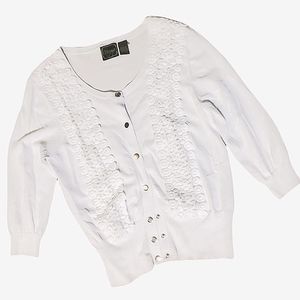 NICAYA white cardigan sweater.
